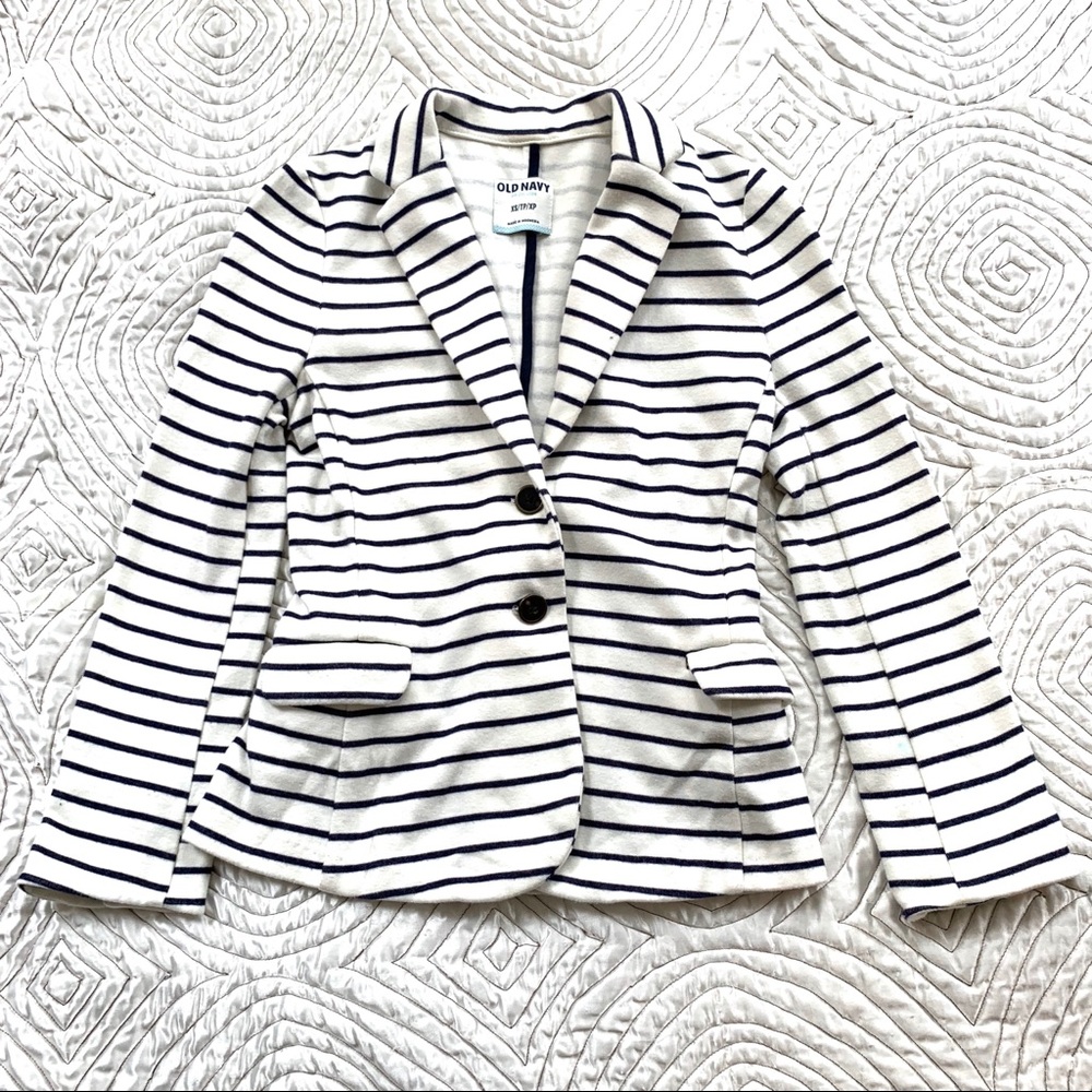 Striped Cotton Blazer